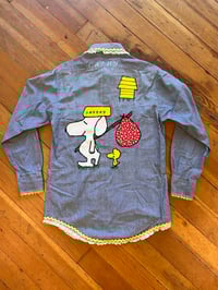 Image 2 of 1970s Peanuts Chambray Sz M 