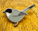 Sardinian Warbler - No.88 - UK Birding Pins - Enamel Pin Badge