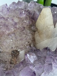 Image 7 of XXL SELF STANDING SUGAR AMETHYST X CALCITE -URUGUAY-