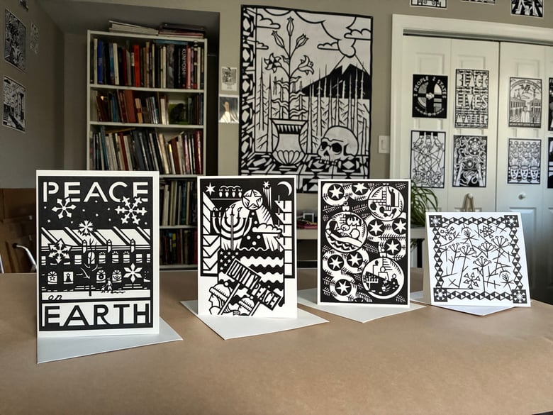 Image of Set of Four Signed Holiday Cards - Cards from 2017-2020