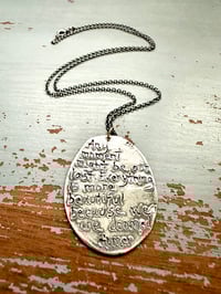 Image 16 of Homer quote pendant necklace by peaces of indigo