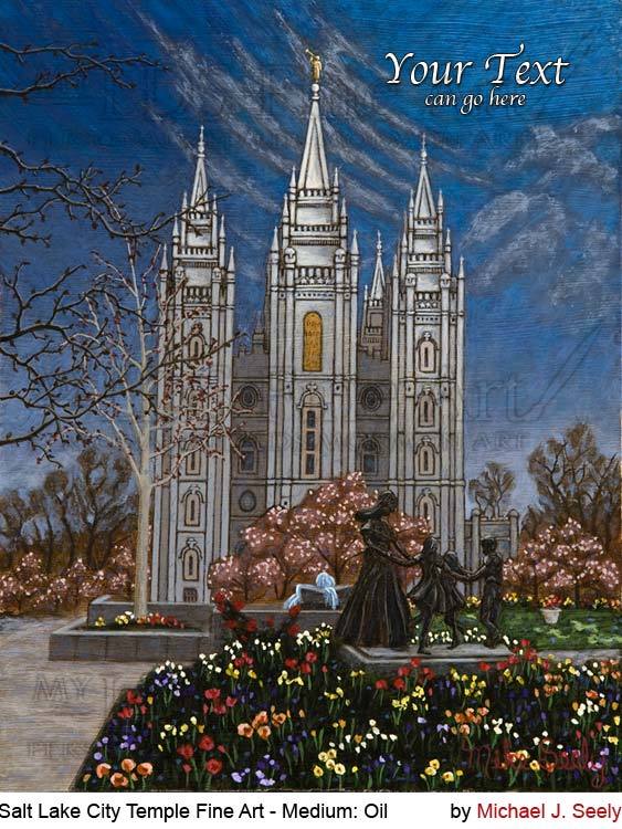 My Temple Art — Salt Lake City Utah LDS Mormon Temple Art Painting by