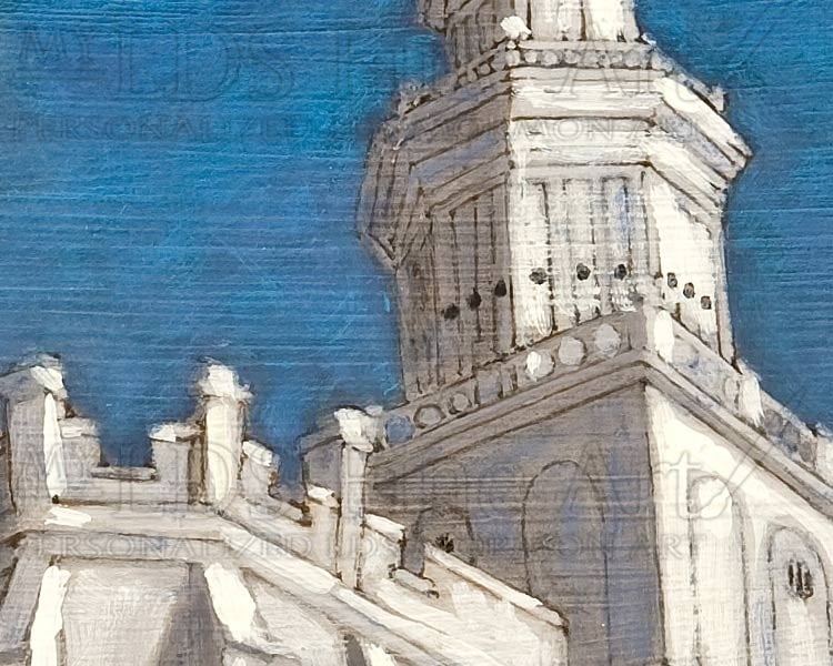 My Temple Art St George Utah Lds Mormon Temple Art Painting By
