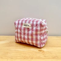 Image 3 of Dusky Pink Makeup Bag 