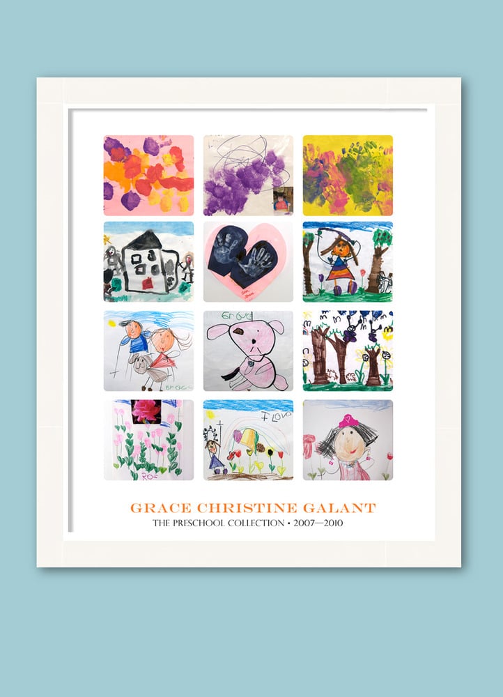 Simply Create Kids — Children's Artwork Display—large poster with 12 ...