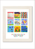 Image of Children's Artwork Display—small poster with 9 works of art