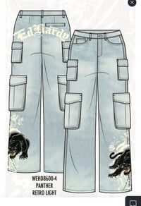Image 2 of ED HARDY PANTHER CARGO JEAN