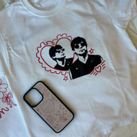 Image 3 of louis heart shirt