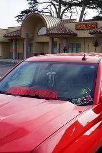 Image 1 of GOMILONA windshield decals (CHROME RED) 4x entries