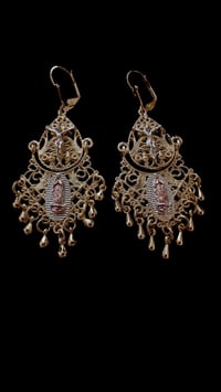 Our Lady Crucifix Earrings 