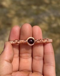 Image 2 of Red Garnet Copper Bracelet ❤️‍🔥