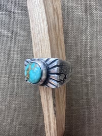 Image 2 of Natural Royston Rectangle Ring size 8 