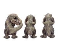 Image 3 of Three Wise See No, Hear No, Speak No, Tyrannosaurus Rex Dinosaur Figurines