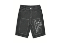 Image 1 of GUN ANATOMY DENIM SHORTS