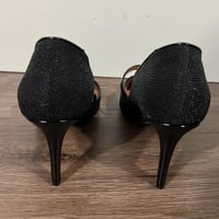 Image 4 of HALOGEN black high heel pointed toe pumps