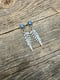 Image of Autumn Fern Leaf Labradorite Studs