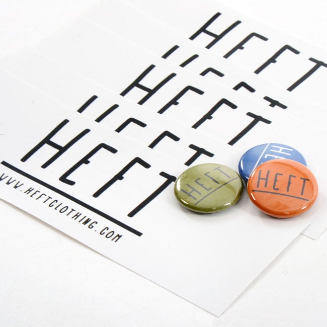 Image of Heft Sticker & Badges Set