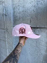 Image 4 of PASSION PINK PARTLY CLOUDY BALTIMORE ORIOLES CUSTOM FITTED CAP