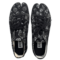 Image 1 of PPFM Skull Print Tabi Sneakers - 8.5 (UNWEARABLE)