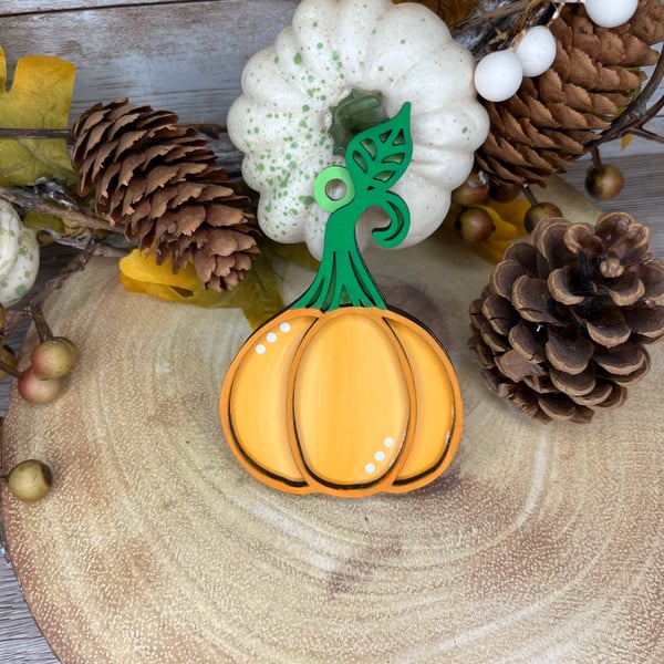 Image of Swirly Pumpkin Decoration