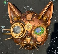 Image 1 of Colin Christian Original Sculpture “Steampunk Cat”, 2026