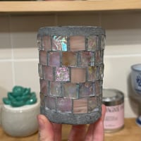 Image 1 of sweet pea + cucumber scented candle