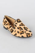 Image of Bamboo Leopard Loafers Size 8