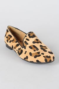 Image of Bamboo Leopard Loafers Size 8