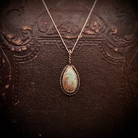 Image 1 of Multicolor Turquoise drop Pendant - 18” chain