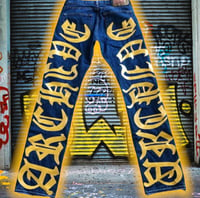 Image 2 of 🆕 A.D.S YeLLoW SCRiPT DeNiM 🍋👖 