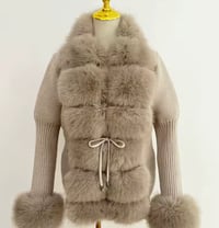 Image 1 of Luxury fur cardigan 🦊🍂✨