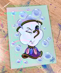 RTS Hand Painted Canvas Panel- Blow Bubbles