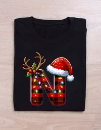 Image 14 of Christmas Alphabet Letters Shirt