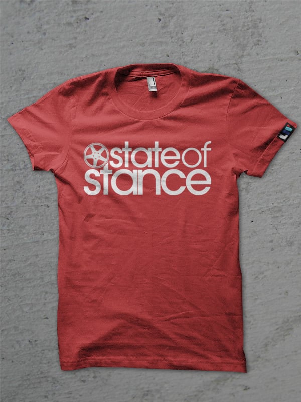 Image of State of Stance Logo | Mens Tee Red - *Preorder*