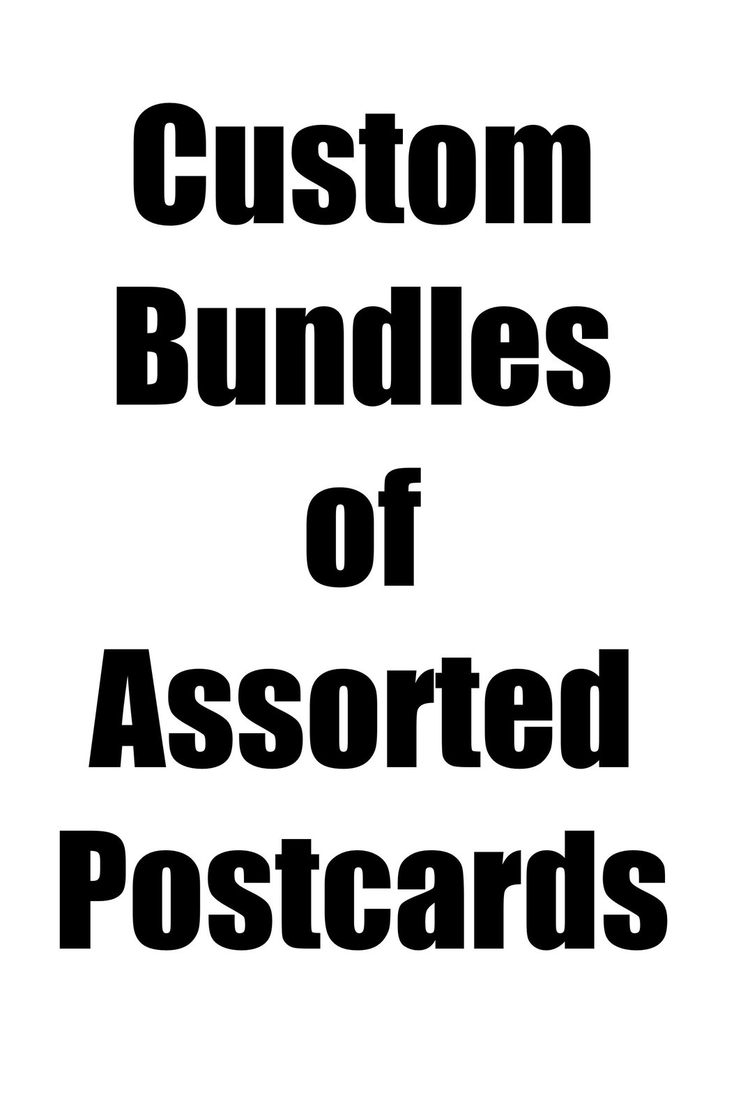 Create your own postcard bundle! Warm Shape