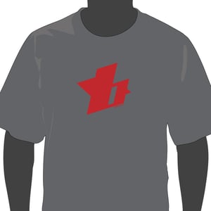 Image of BURTONARTS logo GRAY tee