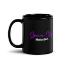 Image 3 of Space City Houston Black Glossy Mug