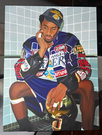 Image 2 of Kobe Bryant Original Canvas 36x48in