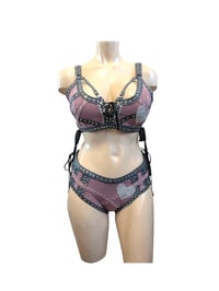 Image 5 of Pink and grey sequin set 
