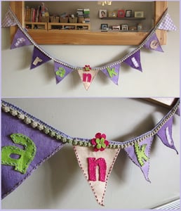 Image of Bunting for girls - Banderines para nenas