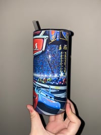 Image 3 of lighting McQueen 15oz stainless tumbler