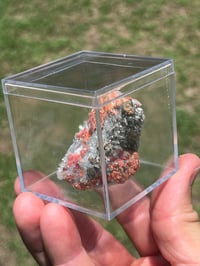 Image 5 of Realgar & Fine Quartz Points Specimen #2504