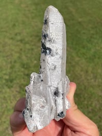 Image 12 of Mongolian Quartz with Calcite and Hematite Flowers #1617