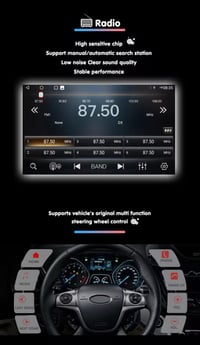 Image 4 of Ford Focus 2 Fiesta CarPlay Android Auto HeadUnit  Sat-Nav BT WIFI