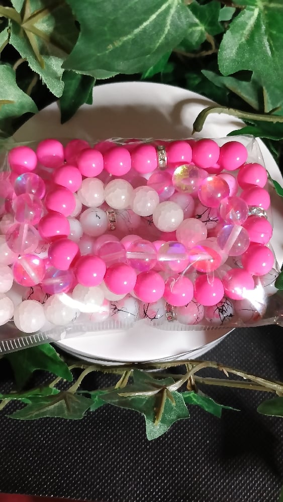 Image of Pink Bracelet Stack 6pc