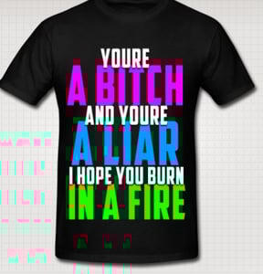 Image of "LIAR" Official T-Shirt + FREE WRISTBAND + PRE-ORDER OF NEW ALBUM