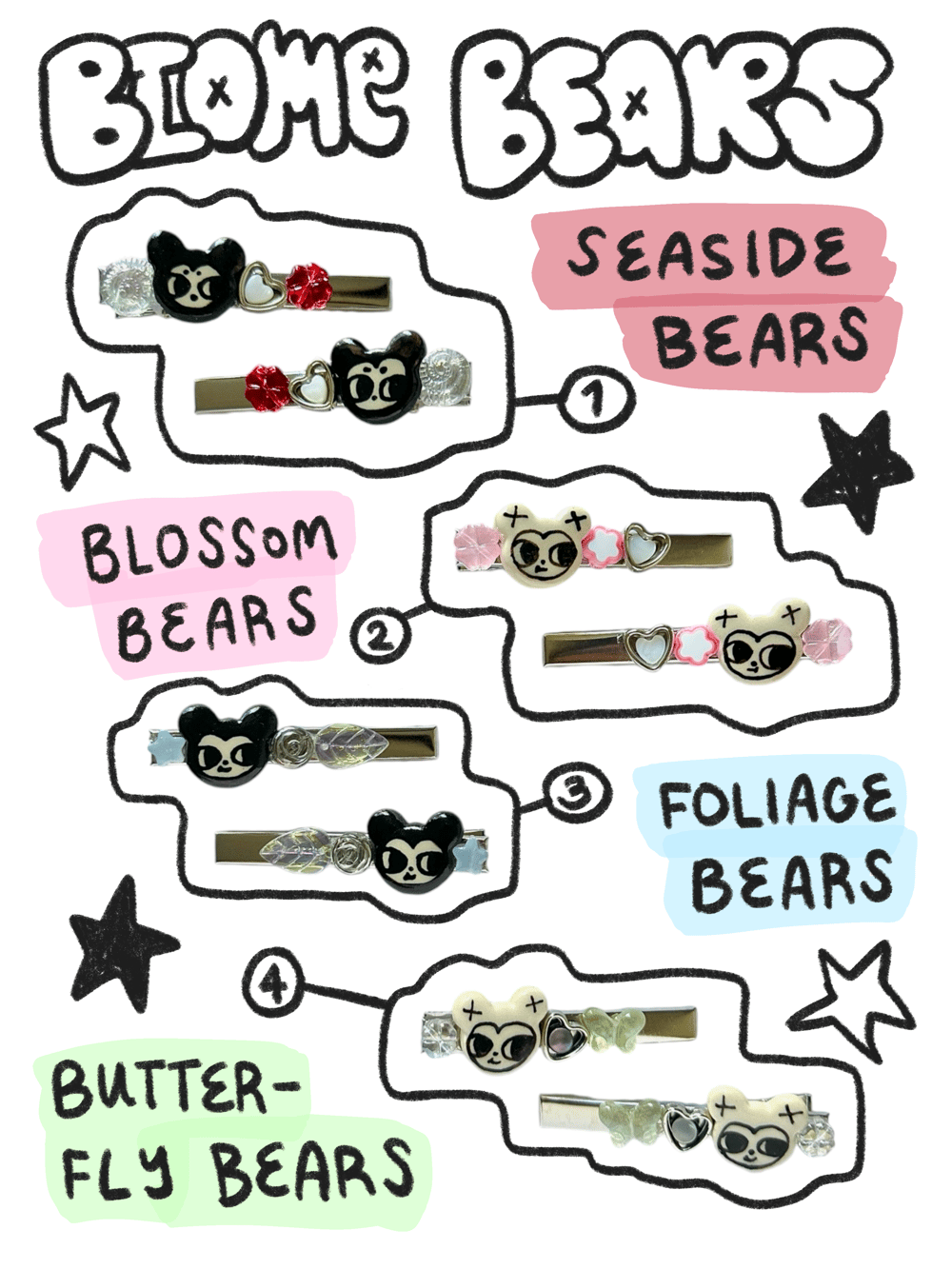 Image of Biome Bears Ceramic Clips Blind Bag