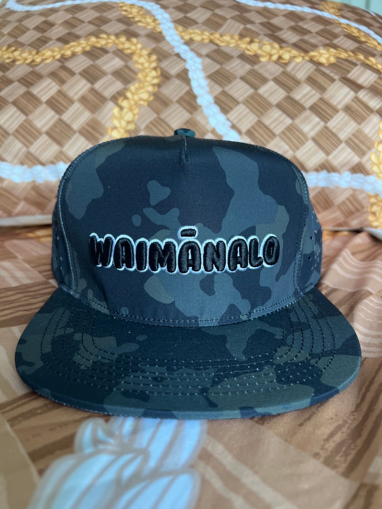 Image of WAIMĀNALO Snapback (blk/camo
