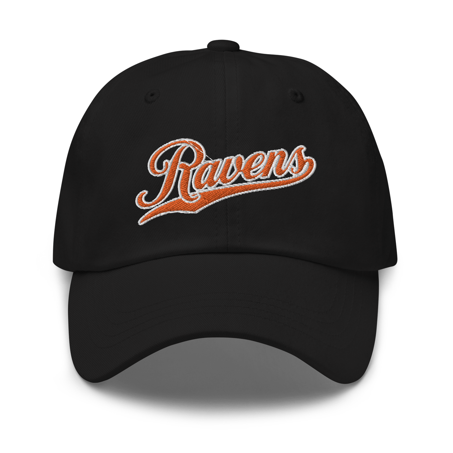 Image of Baltimore Orange Raven Orioles Dad Hat (Black)
