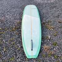 Image 2 of Copy of 9-6 Allegro Longboard  Malibu Custom Surfboard Light Green Tint